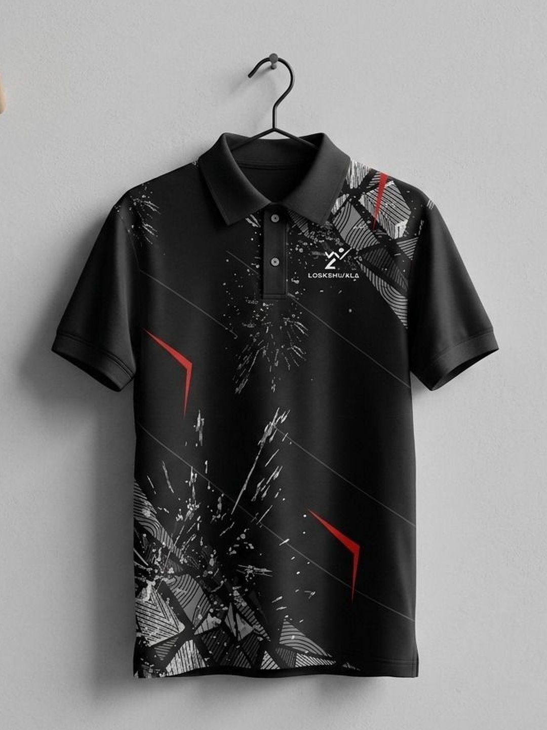 Lookswala Men Printed Polo Collar T-shirt-picture-36