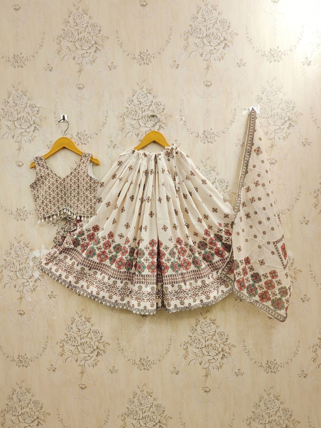 BAESD Girls Printed Ready to Wear Lehenga & Blouse With Dupatta-image-37