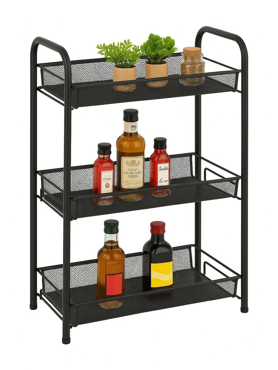ProGrade Black Set of 1 Portable Racks Organisers-picture-36