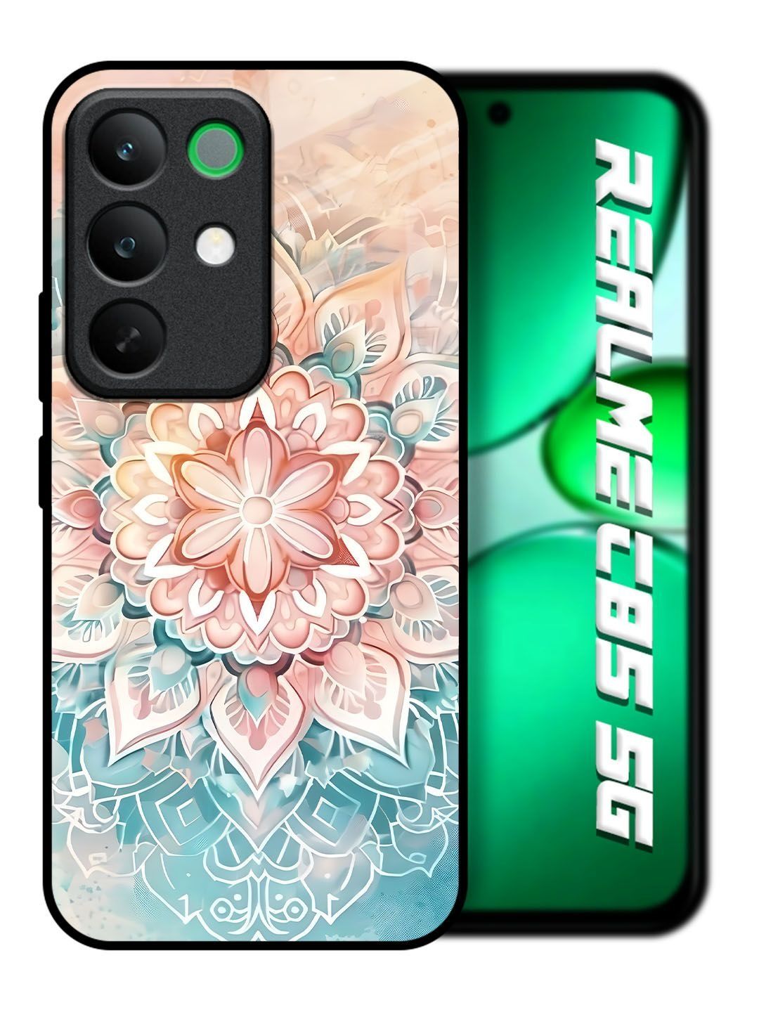 QRIOH Geometric Printed Realme C85 5G Back Case Mobile Accessories-picture-24