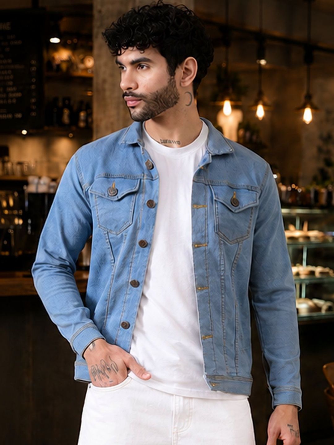 MaverIQ Men Outdoor Denim Jacket
