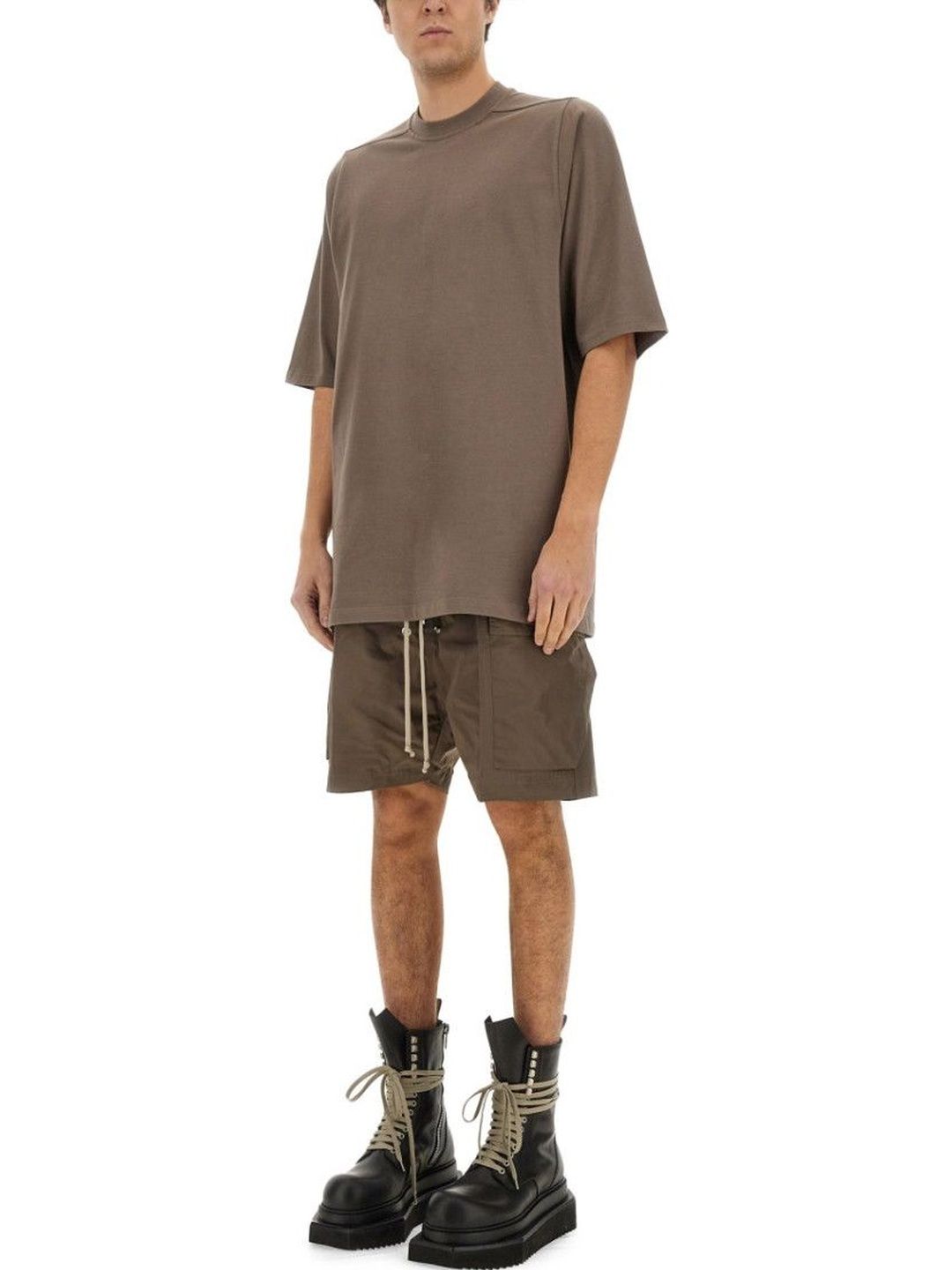 Rick Owens Brown Crew Neck T-Shirt-picture-28