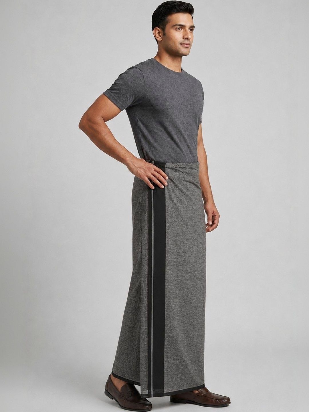 Sharan Elegance Men Striped Cotton Dhoti Dhotis-picture-36