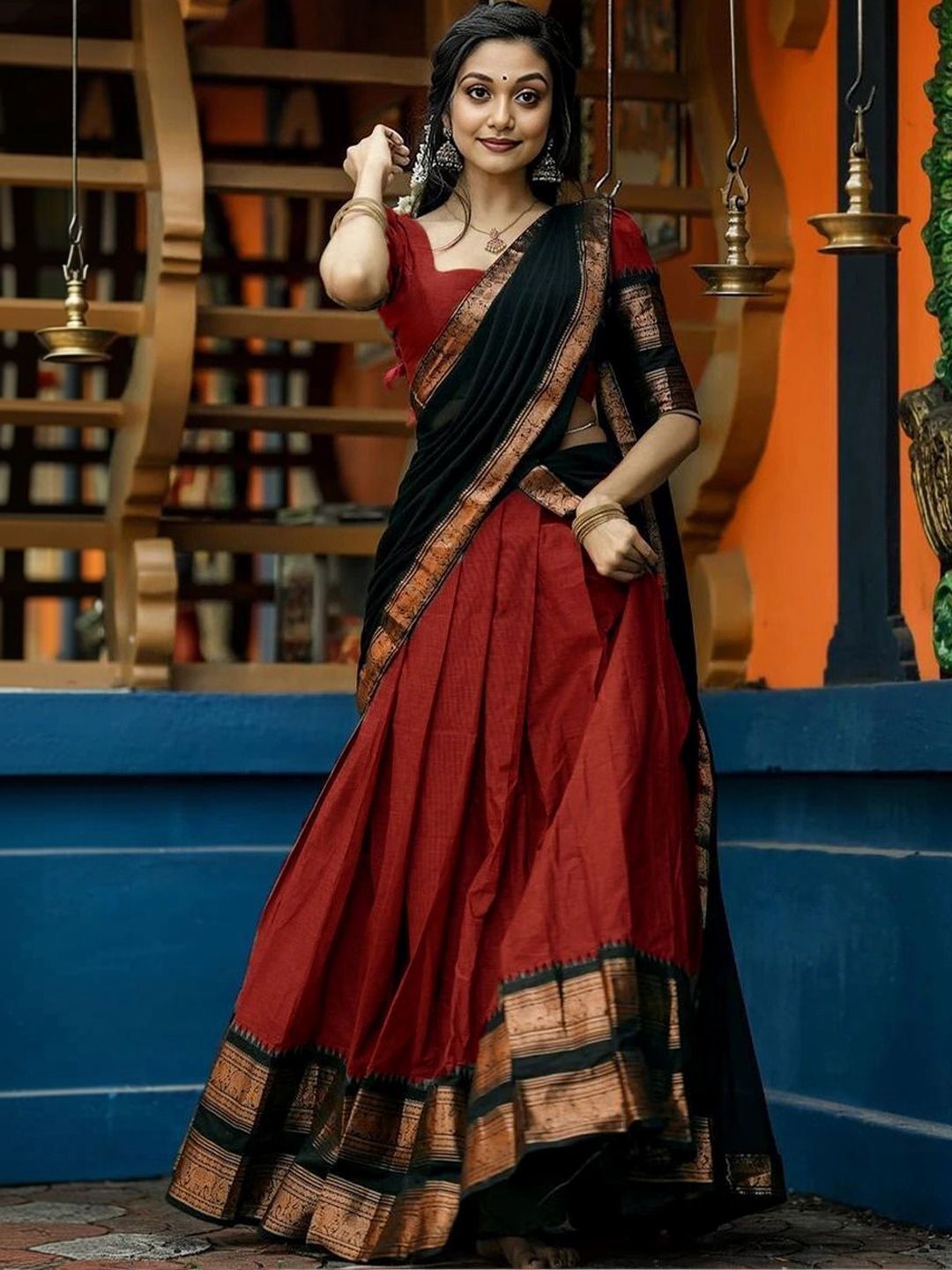 R K INFINITIVE Unstitched Lehenga & Blouse With Dupatta-picture-22
