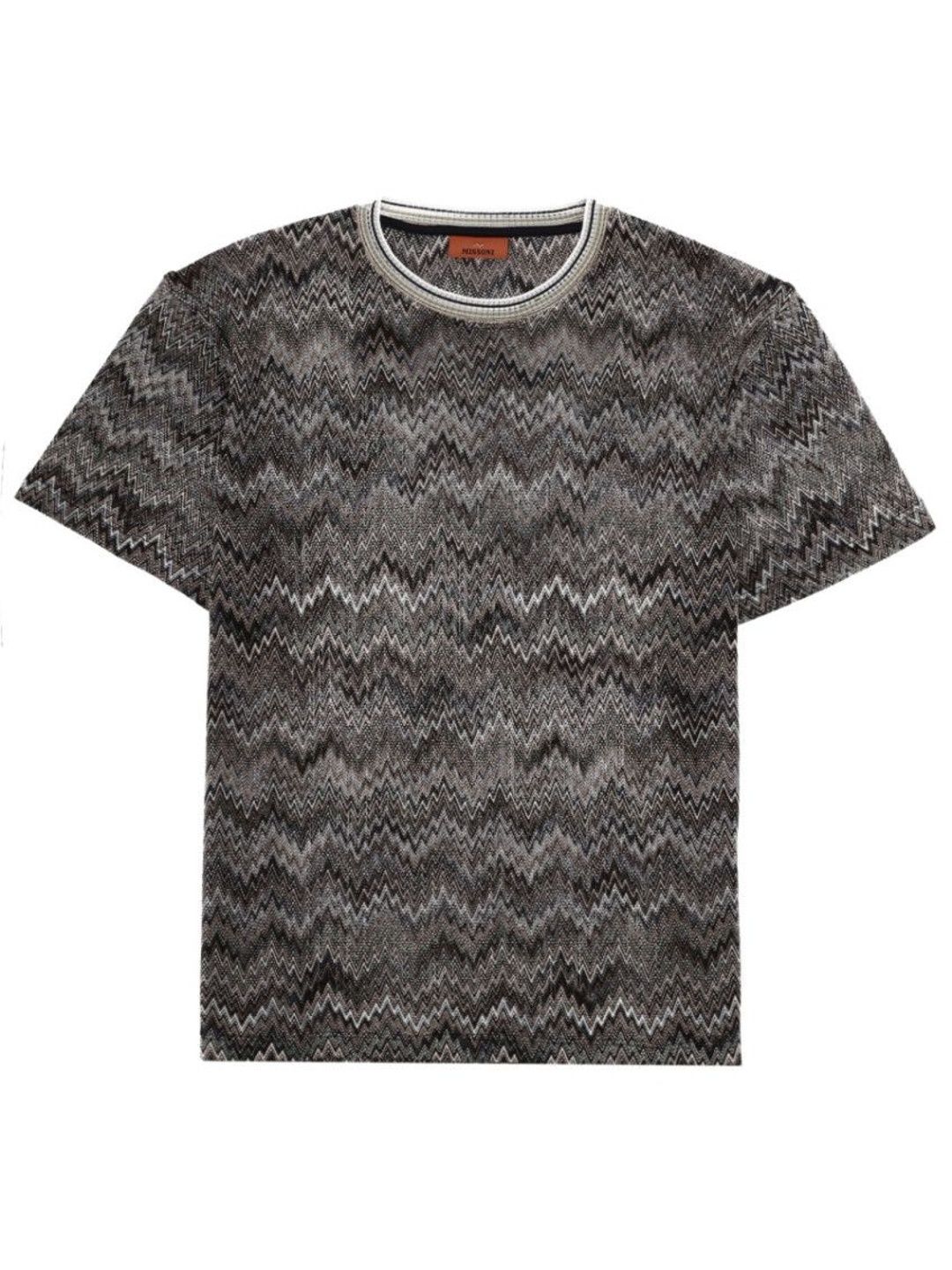 missoni Multicolor Chevron Crew Neck T-Shirt-picture-51