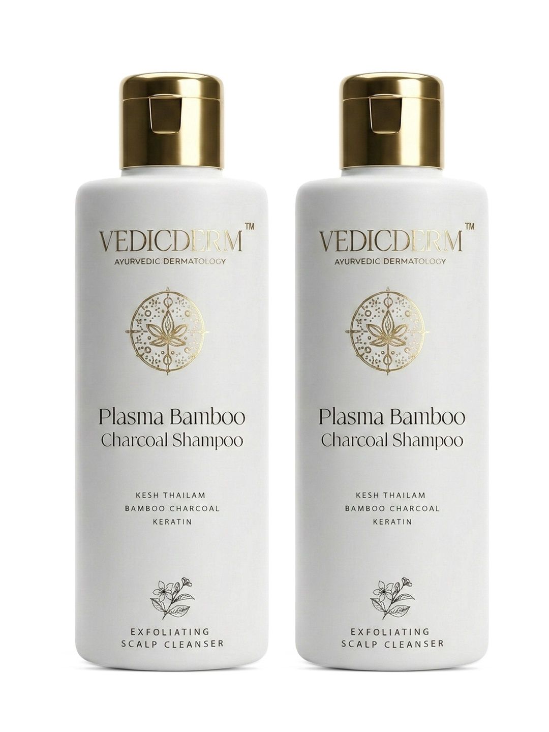 VEDICDERM Set Of 2 Plasma Bamboo Charcoal Shampoo-400 ml Each-picture-58