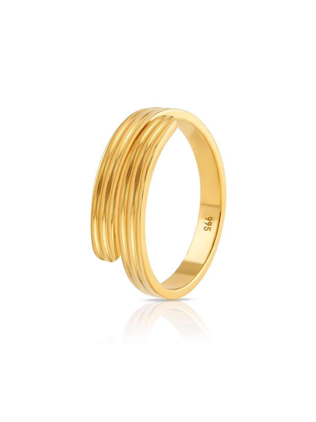 Bhima Jewels 24K 995 Purity Yellow Gold Vedhani Ring 2g-image-0