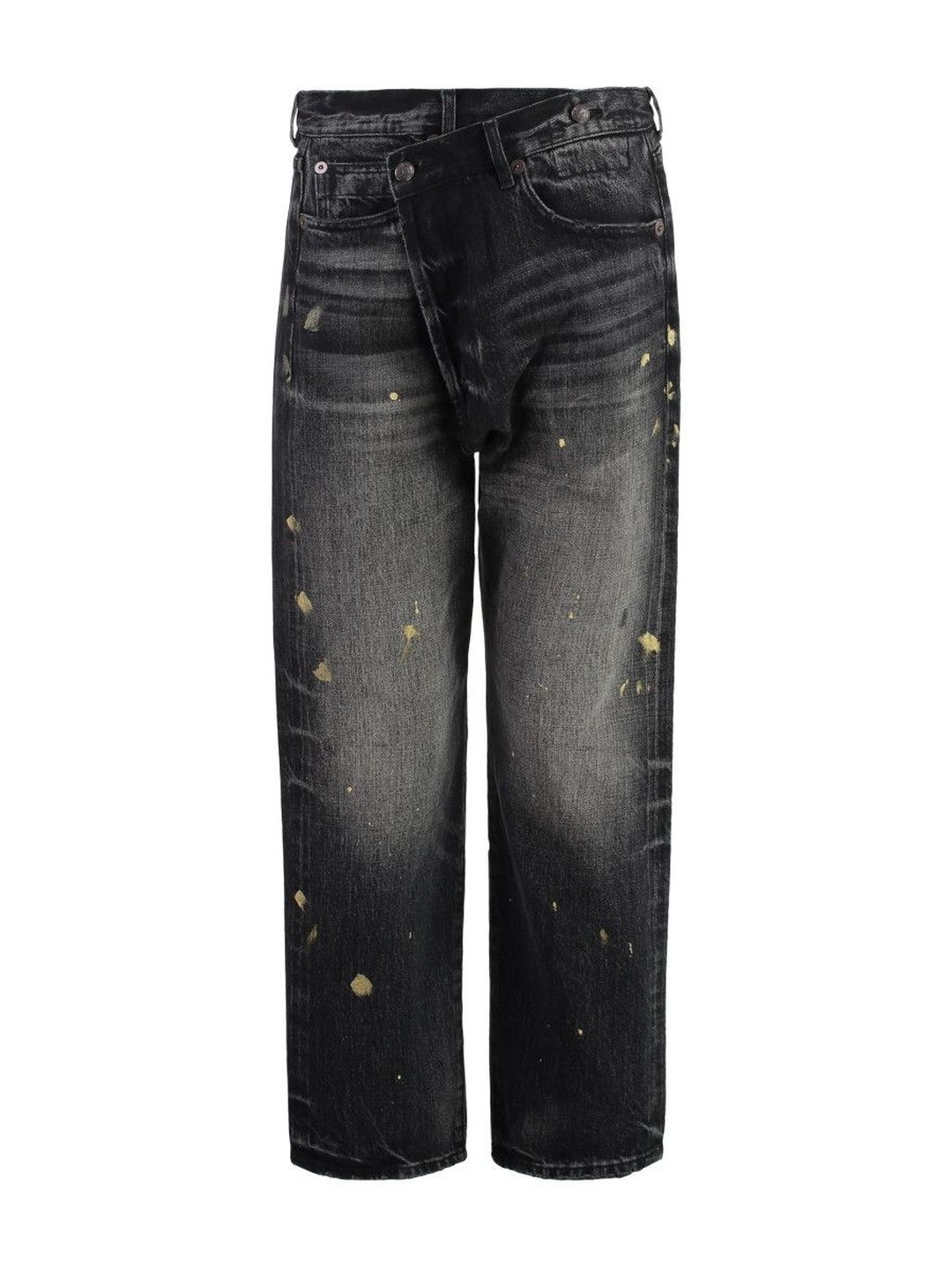 R13 Black Straight Mid Rise Jeans-picture-47