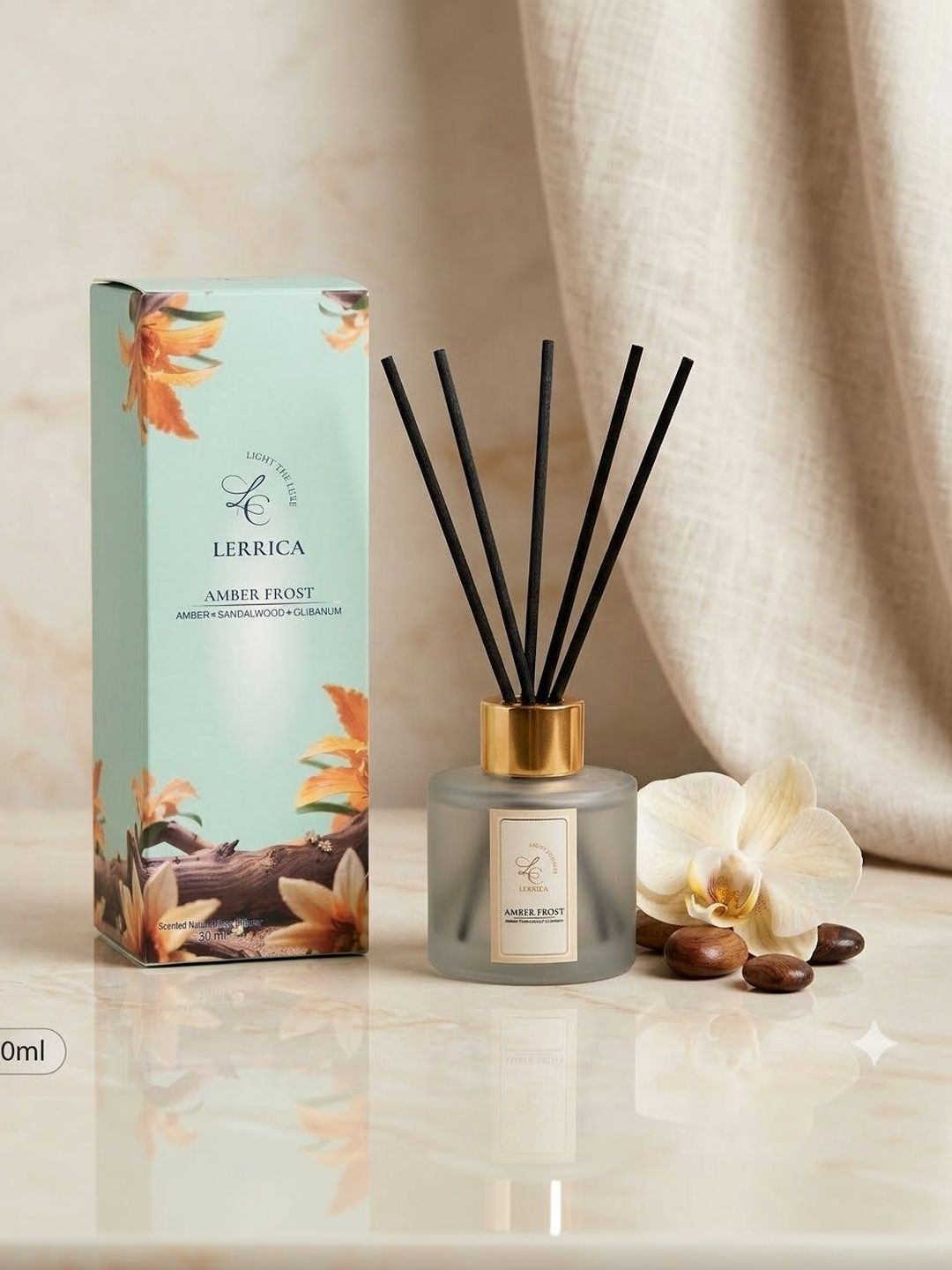 LERRICA Amber Frost Scented Reed Diffuser - 50 ml-image-16