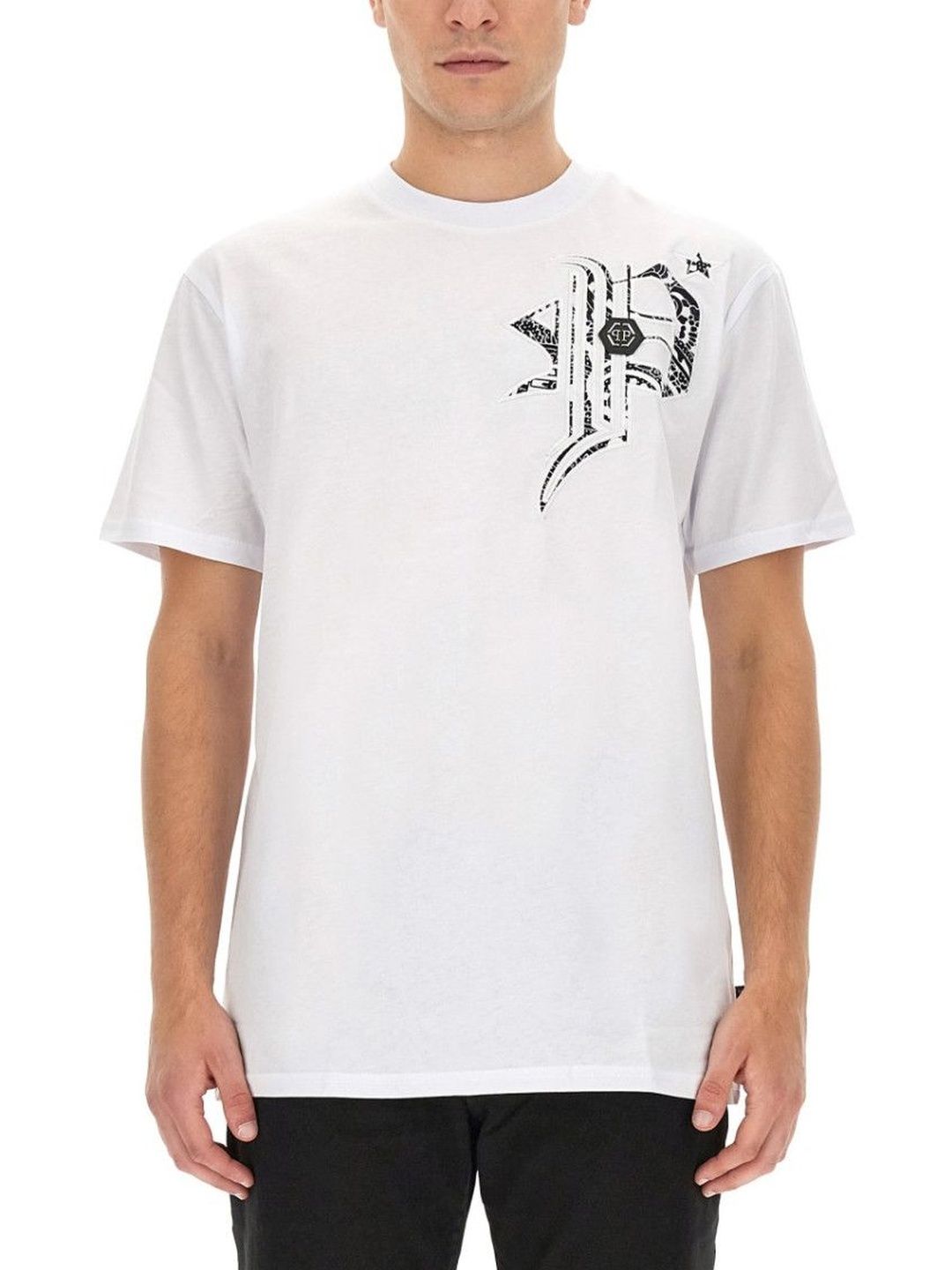 philipp plein White Crew Neck T-Shirt-picture-57