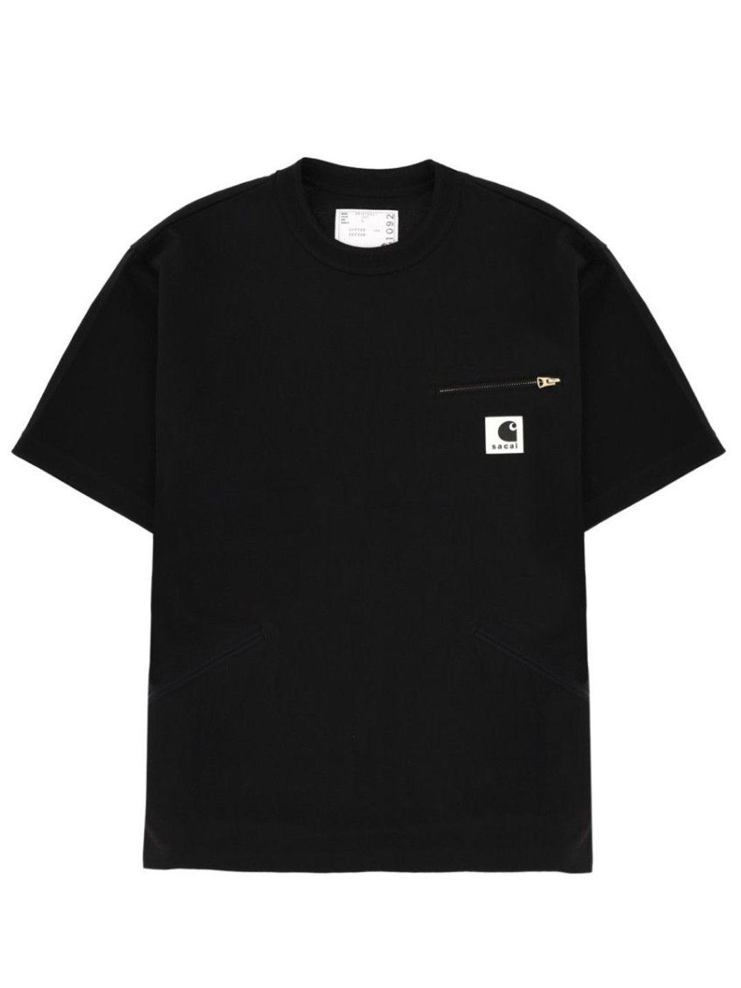 sacai Black Logo Crew Neck T-Shirt-picture-29