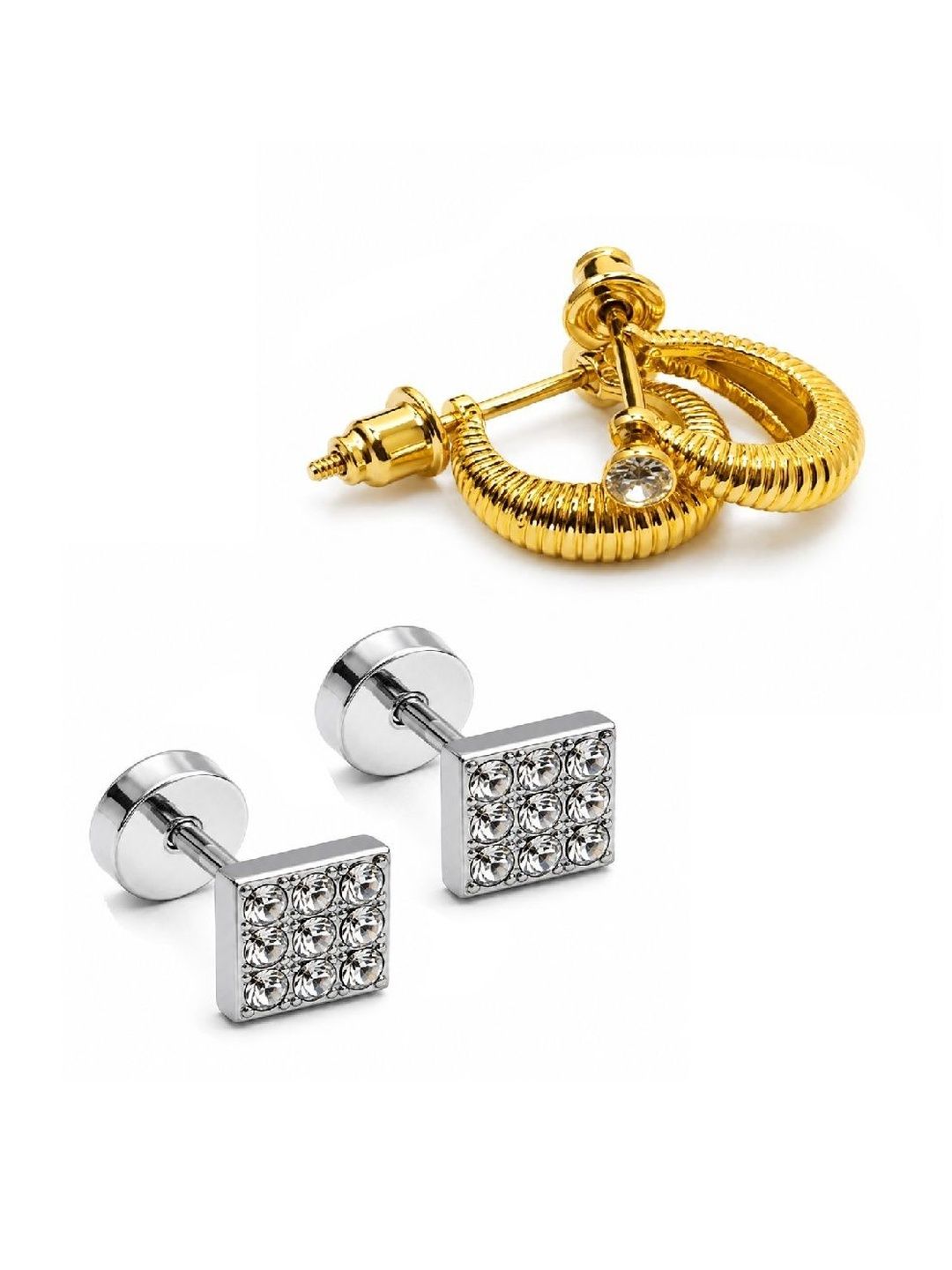 Divaura Square Studs Earrings-picture-13