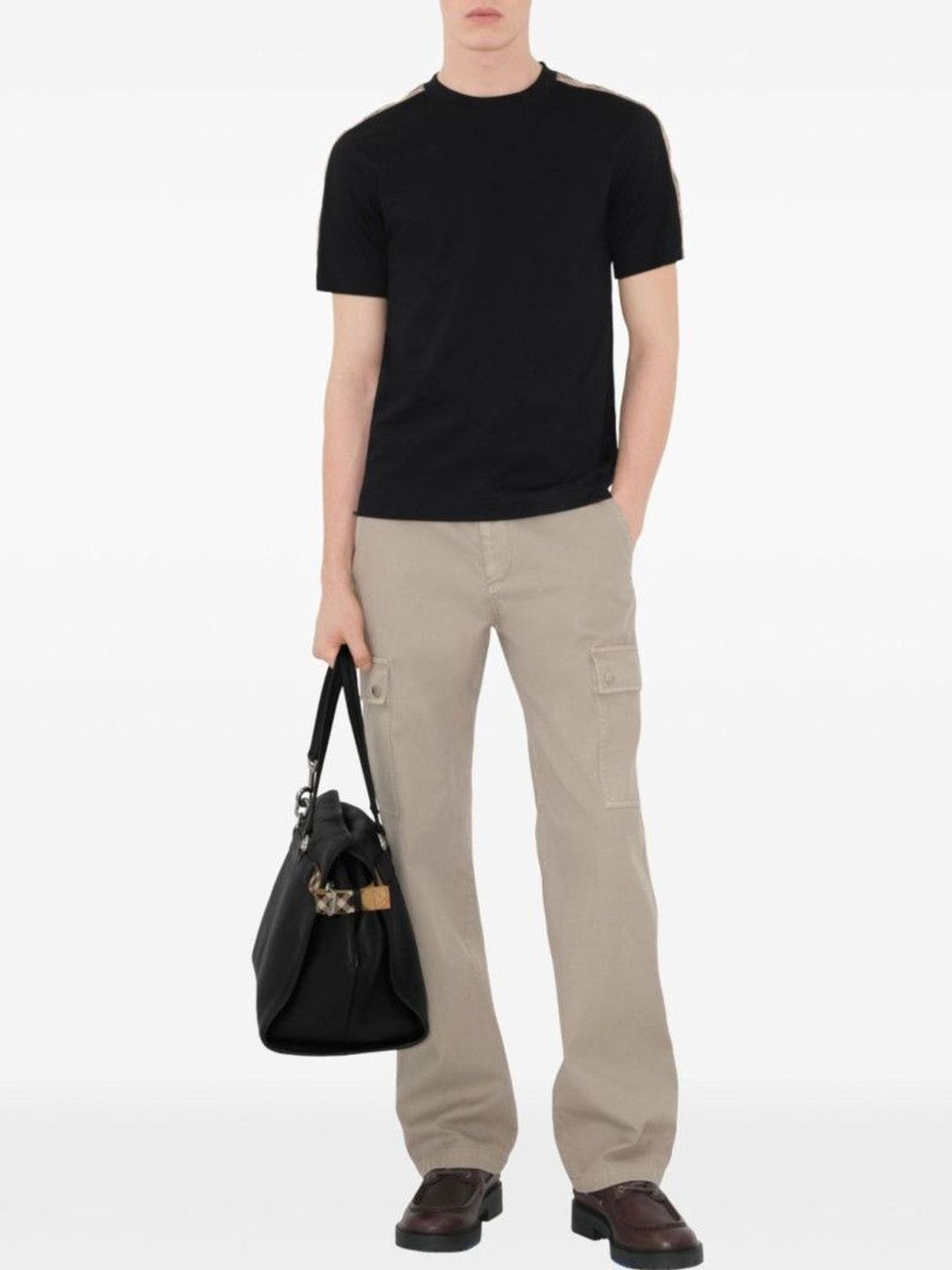 Burberry Round Neck Short Sleeves Regular Fit Cotton Tshirt-picture-57