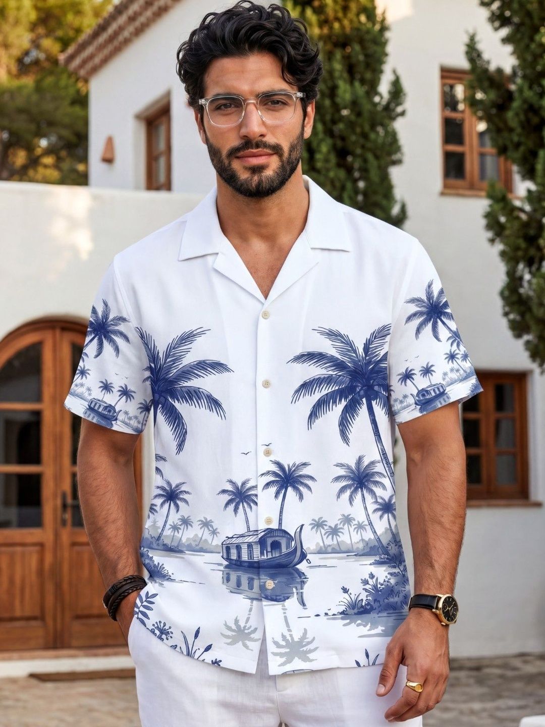 Stenfia Men Relaxed Printed Casual Shirt-picture-31