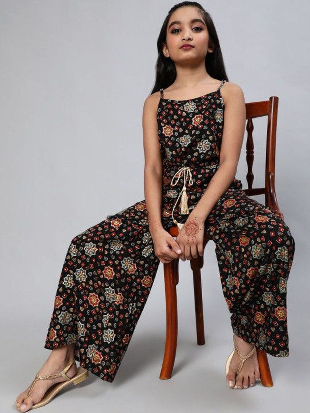 KALINI Girls Printed Basic Jumpsuit-picture-25