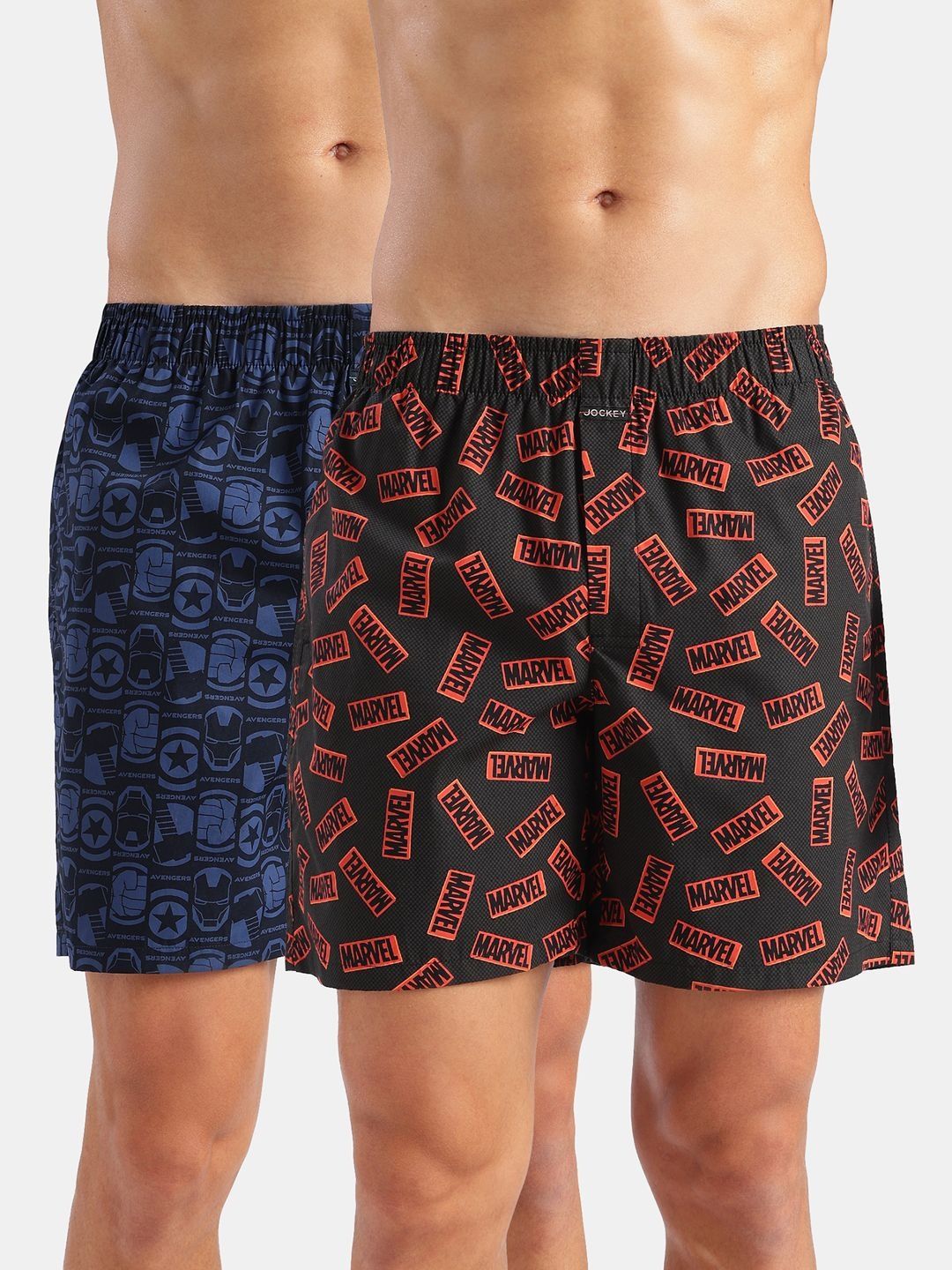 Jockey Pack Of 2 Printed Cotton Boxers-picture-38