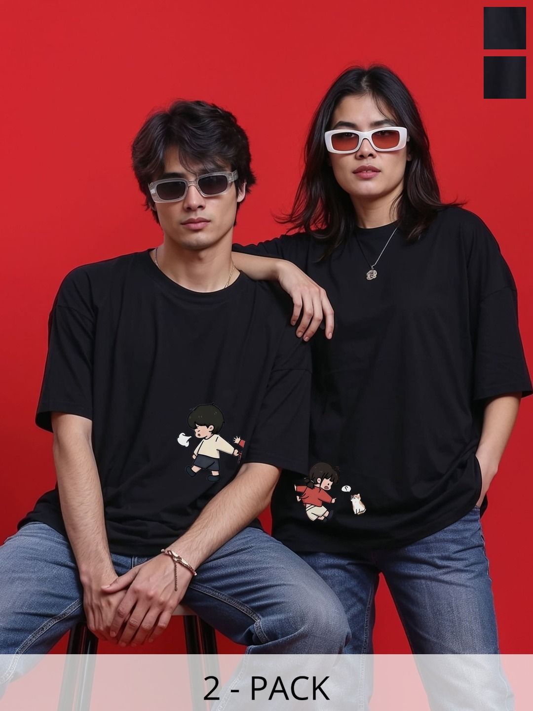 BAESD Unisex 2 Printed Twistform T-shirt-picture-21