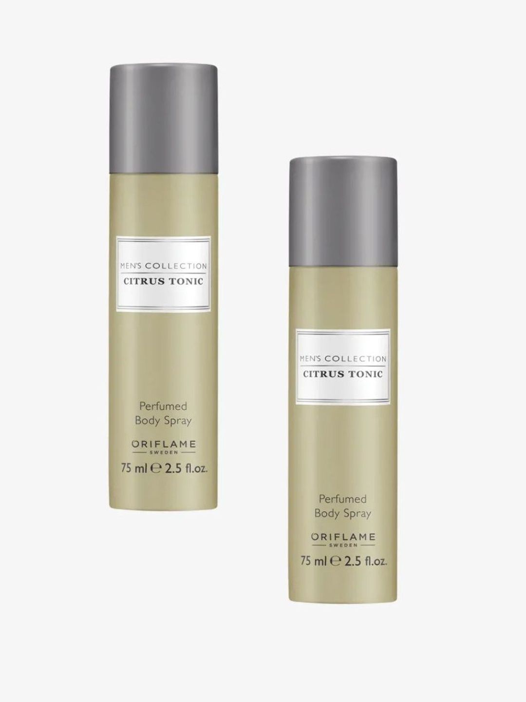 Oriflame Sweden Set Of 2 Mens Collection Citrus Tonic Body Spray - 75 ml Each-picture-2
