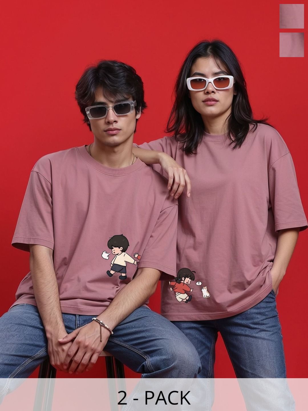 BAESD Unisex 2 Printed Twistform T-shirt-picture-25
