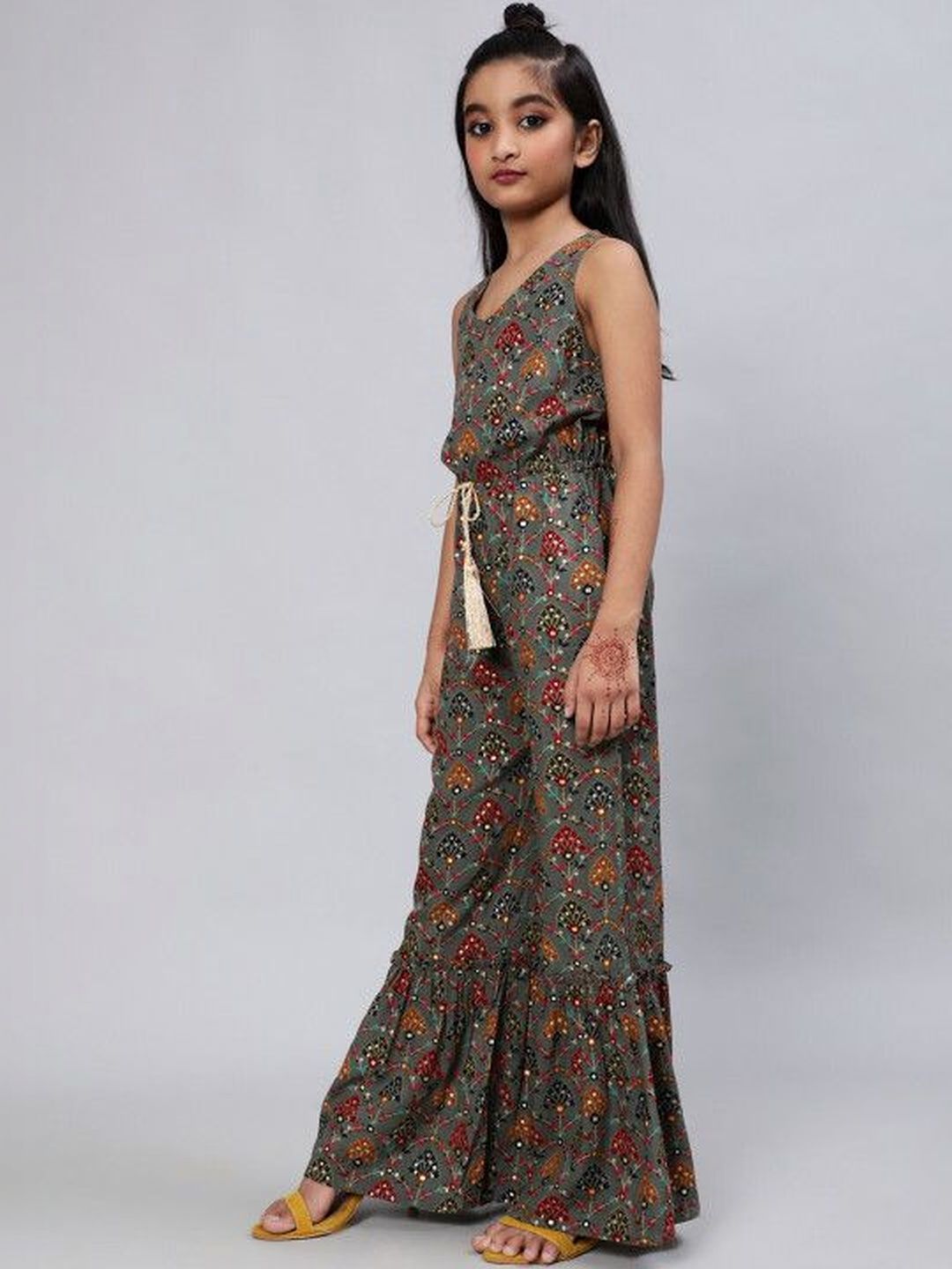 KALINI Girls Printed Basic Jumpsuit-picture-35