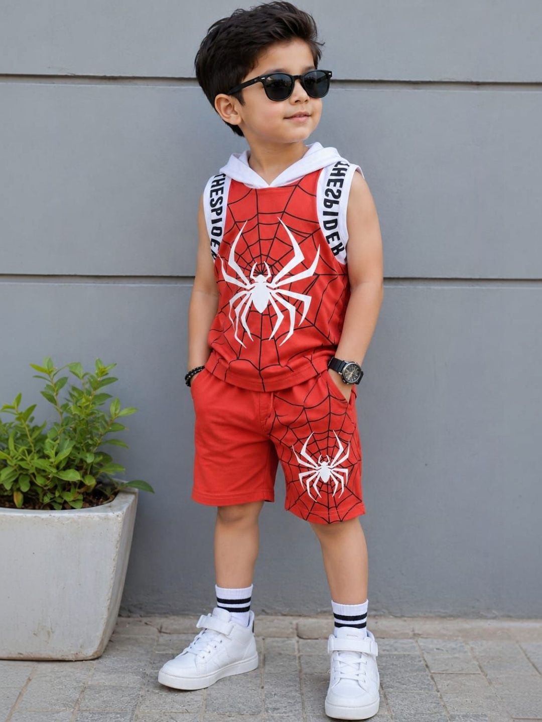 BAESD Boys Printed T-shirt with Shorts-picture-12