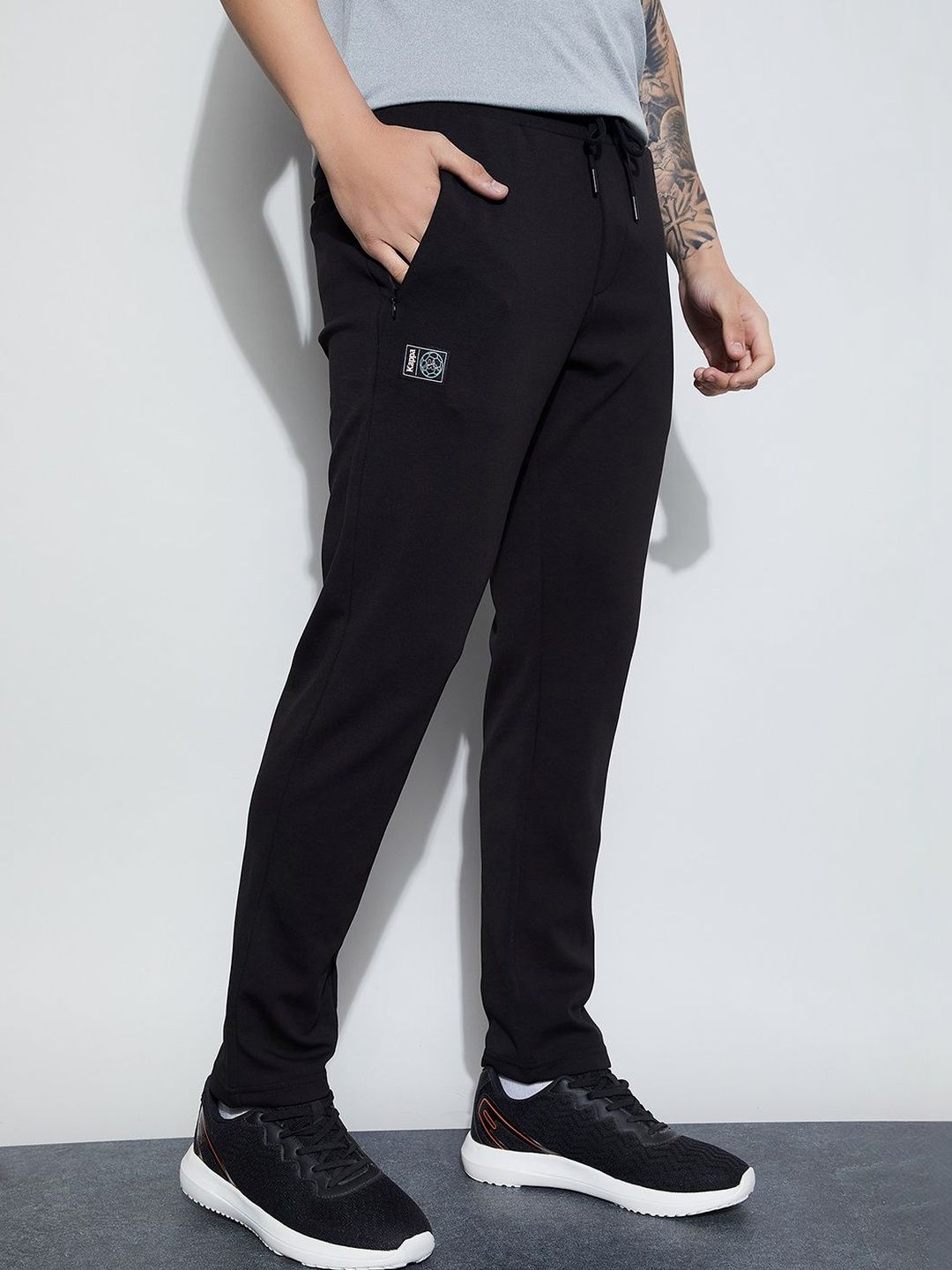 Kappa Men Regular Fit Brand Logo Training Track Pants-picture-14