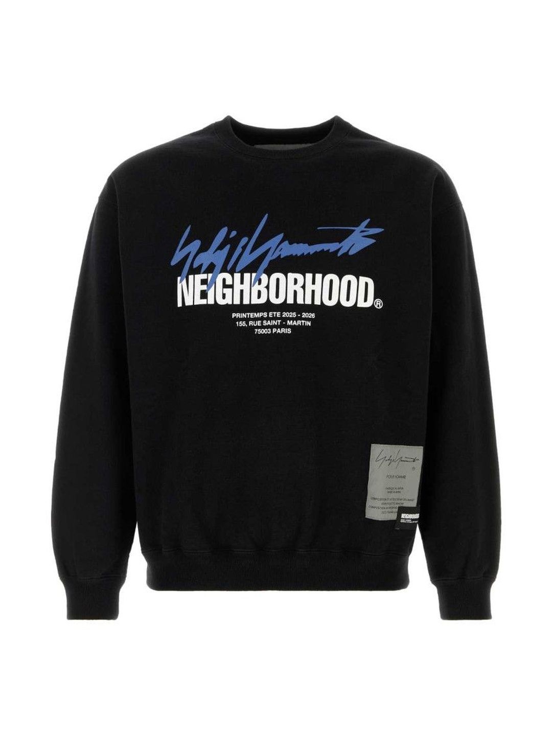 yohji yamamoto Black Crew Neck Sweatshirt-picture-24
