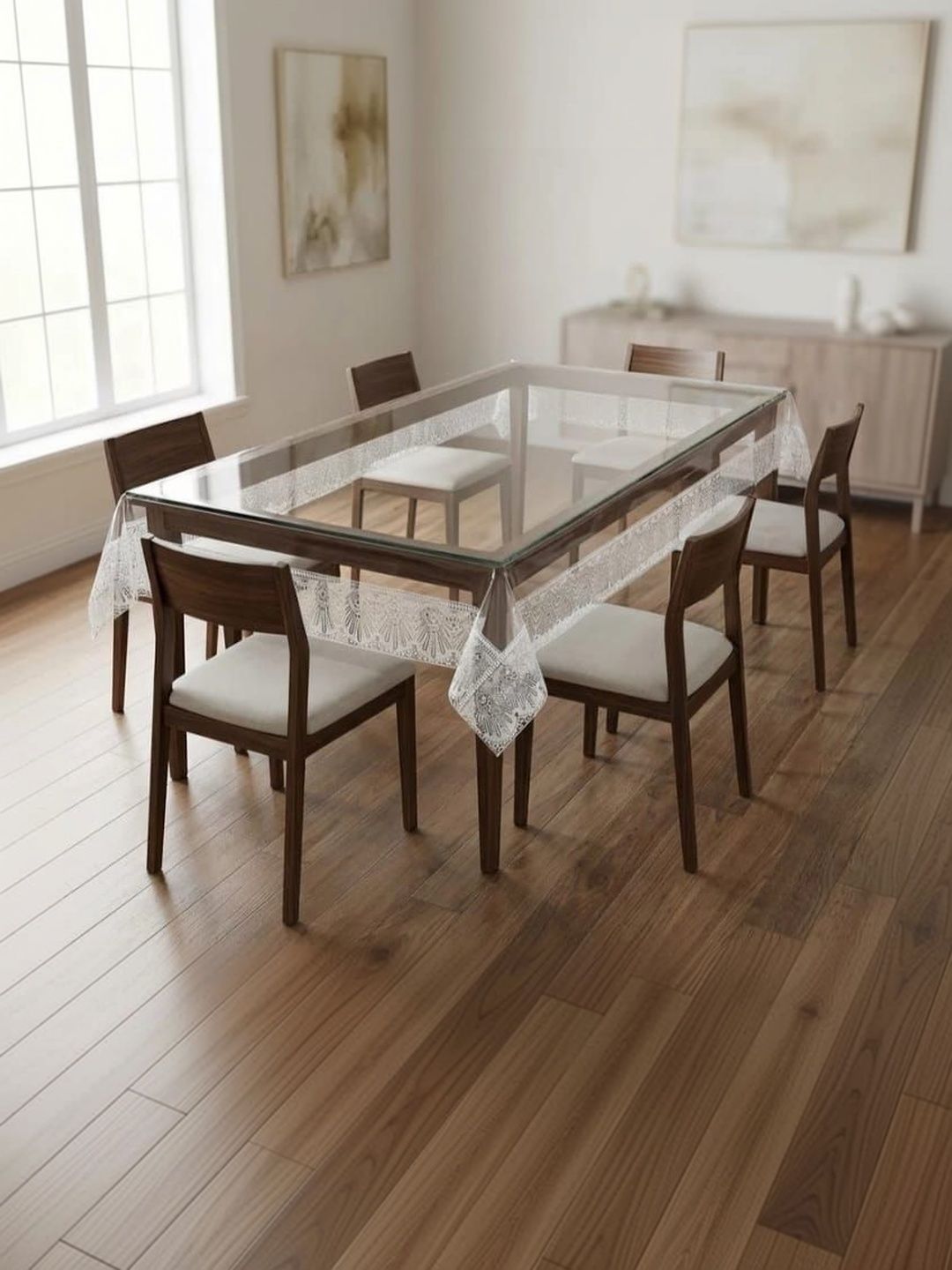 IC ICONIC CHOICE Transparent 6-Seater Table Cover-picture-40