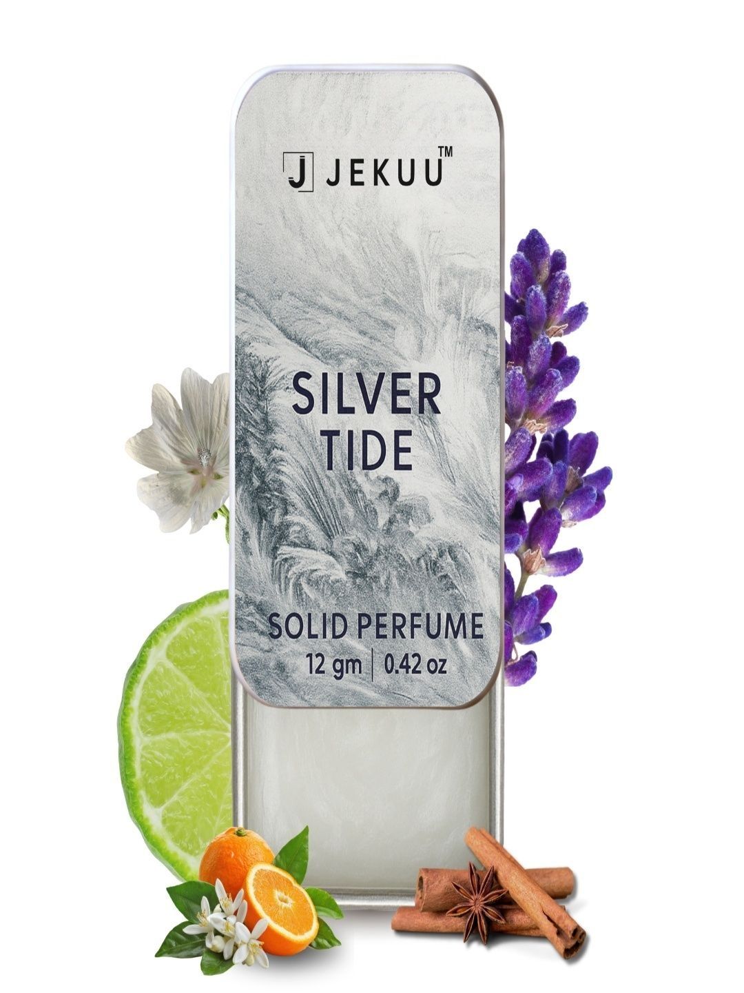 JEKUU Silver Tide Solid Perfume - 12 g-picture-2