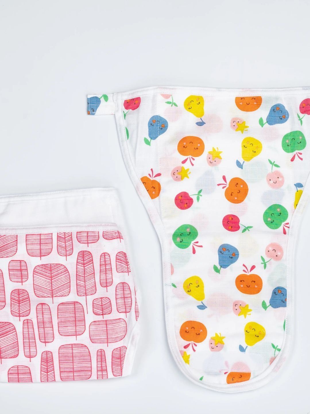 BeeLittle Set Of 3 Organic Stuffed Muslin Velcro Nappy-picture-18