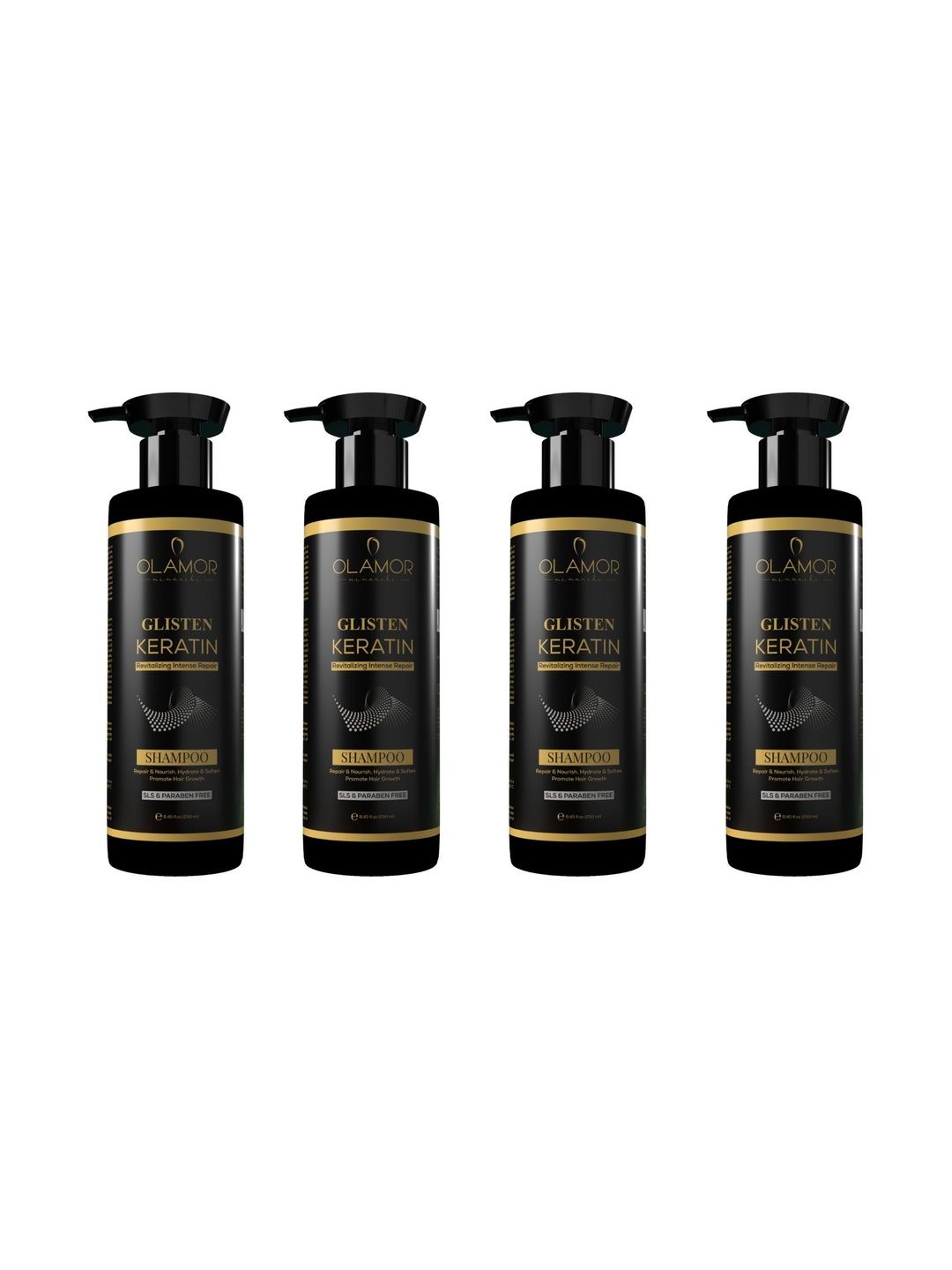 OLAMOR Set Of 4 Glisten Keratin Revitalizing Intense Repair Shampoo - 250 ml Each-picture-24