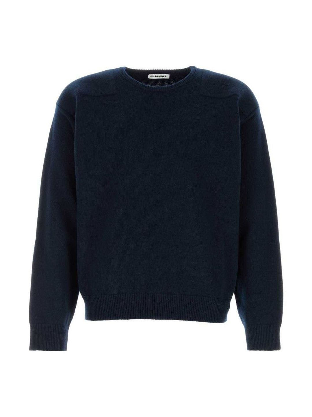 jil sander Navy Blue Solid Sweaters-picture-46
