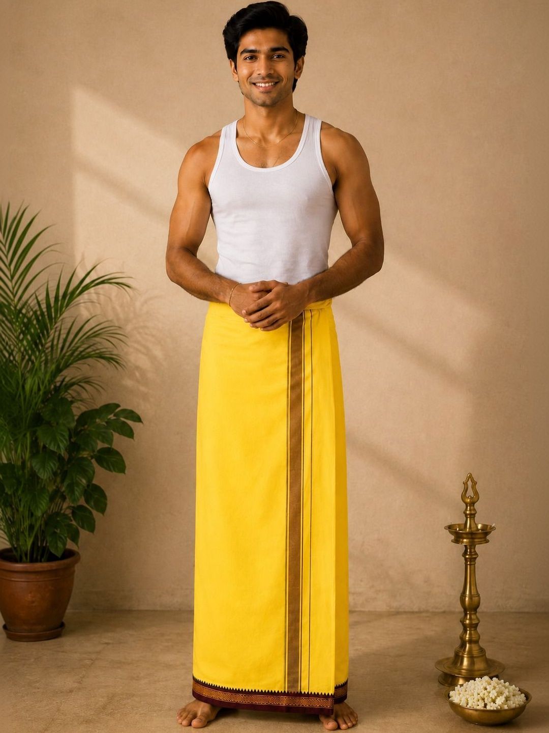 Shree shyam Handloom Men Cotton Dhoti Dhotis-picture-13