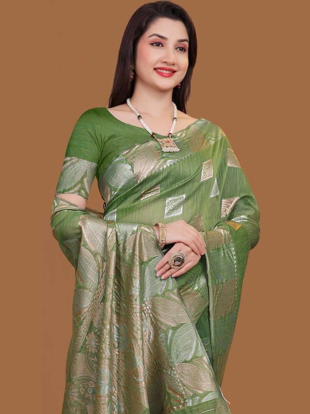 Prisan Woven Design Zari Banarasi Saree-picture-29