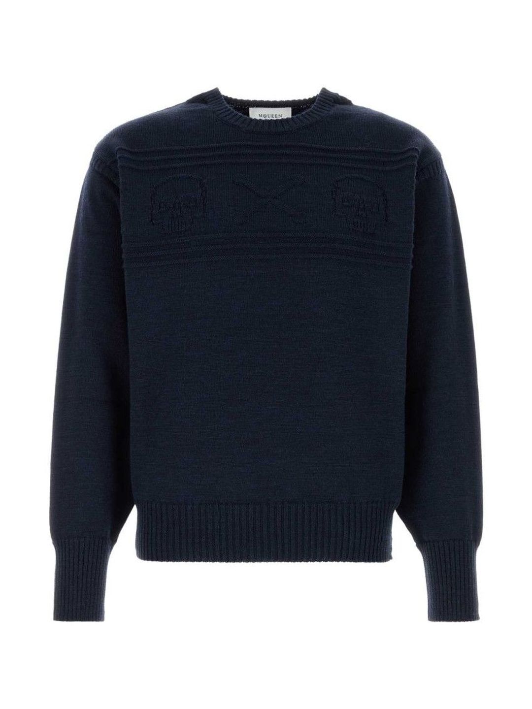 alexander mcqueen Dark Blue Knitted Sweater-picture-34