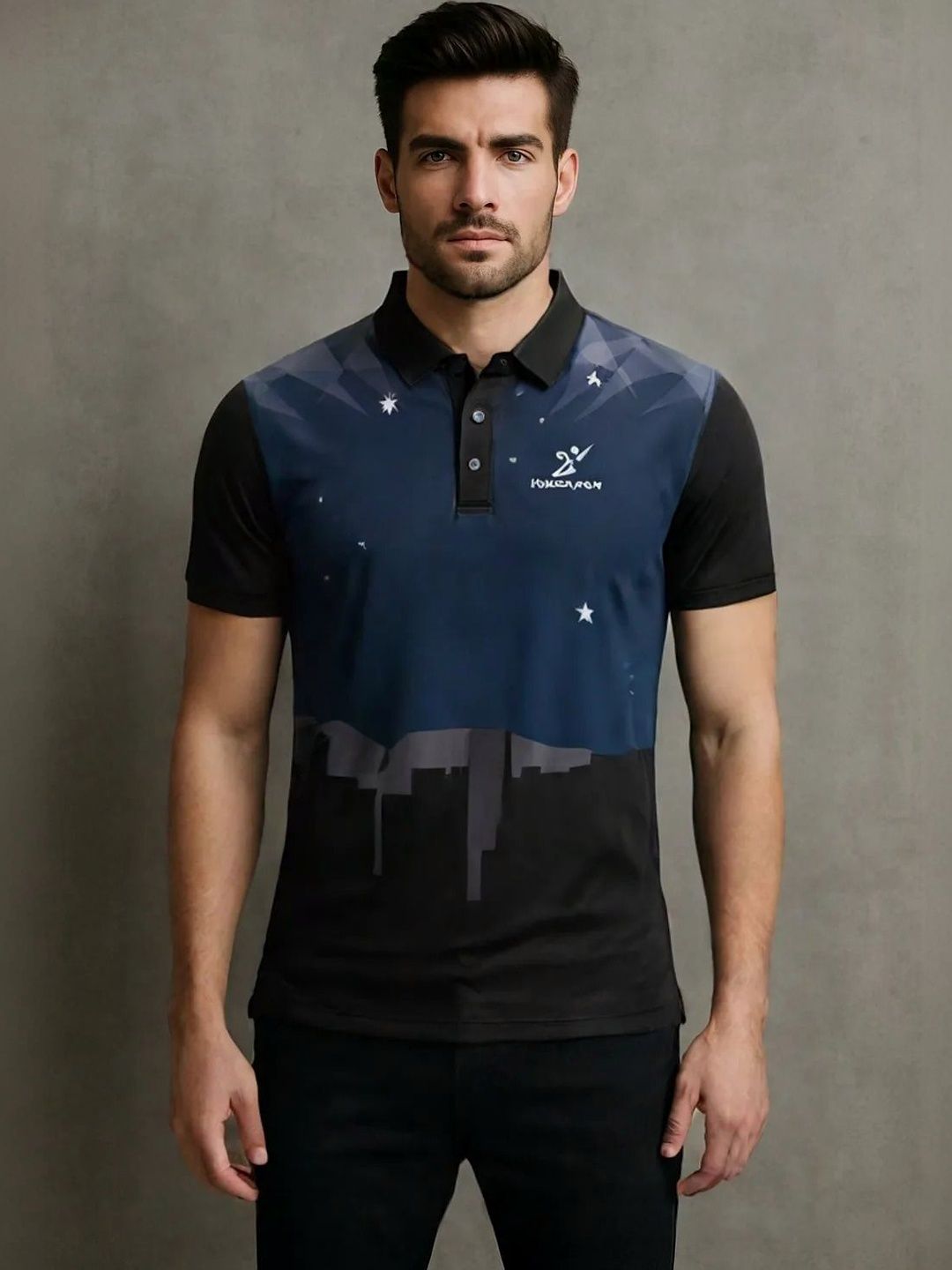 Lookswala Men Printed Polo Collar T-shirt-picture-12