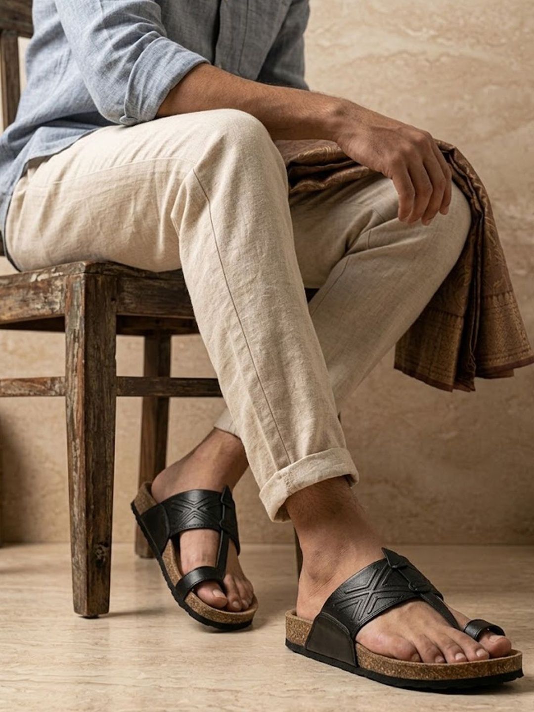 House of Pataudi Men Comfort Sandals-picture-49