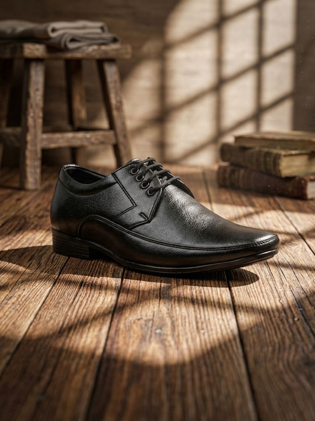 HERE&NOW Men Pointed Toe Lace-Ups Derbys Formal Shoes-picture-10