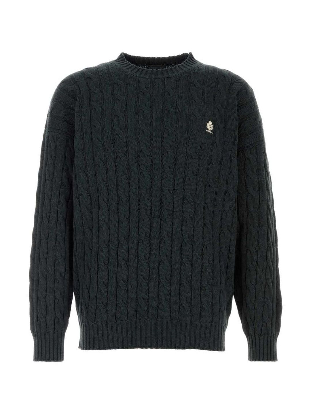 prada Black Crew Neck Sweaters-picture-38