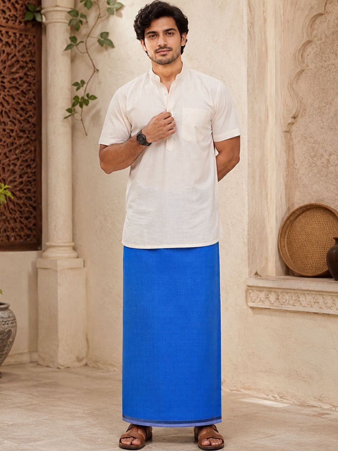 Sawariya handloom Men Cotton Dhoti Dhotis-picture-25
