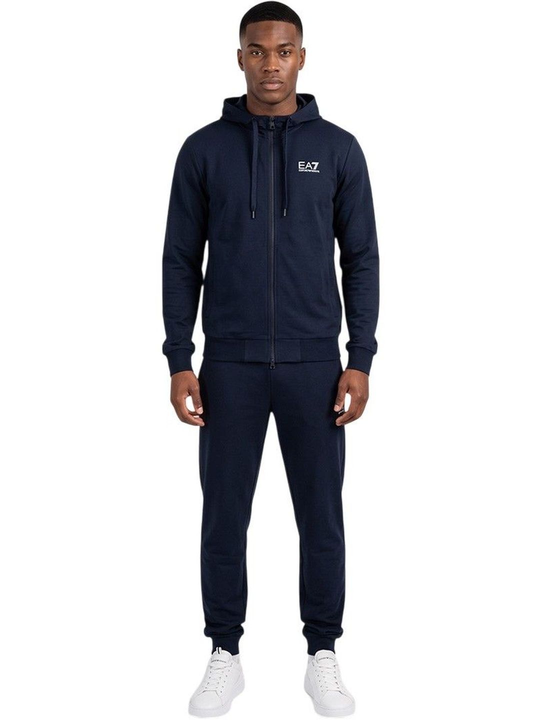 ea7 emporio armani Blue Cotton Logo Tracksuit-picture-47