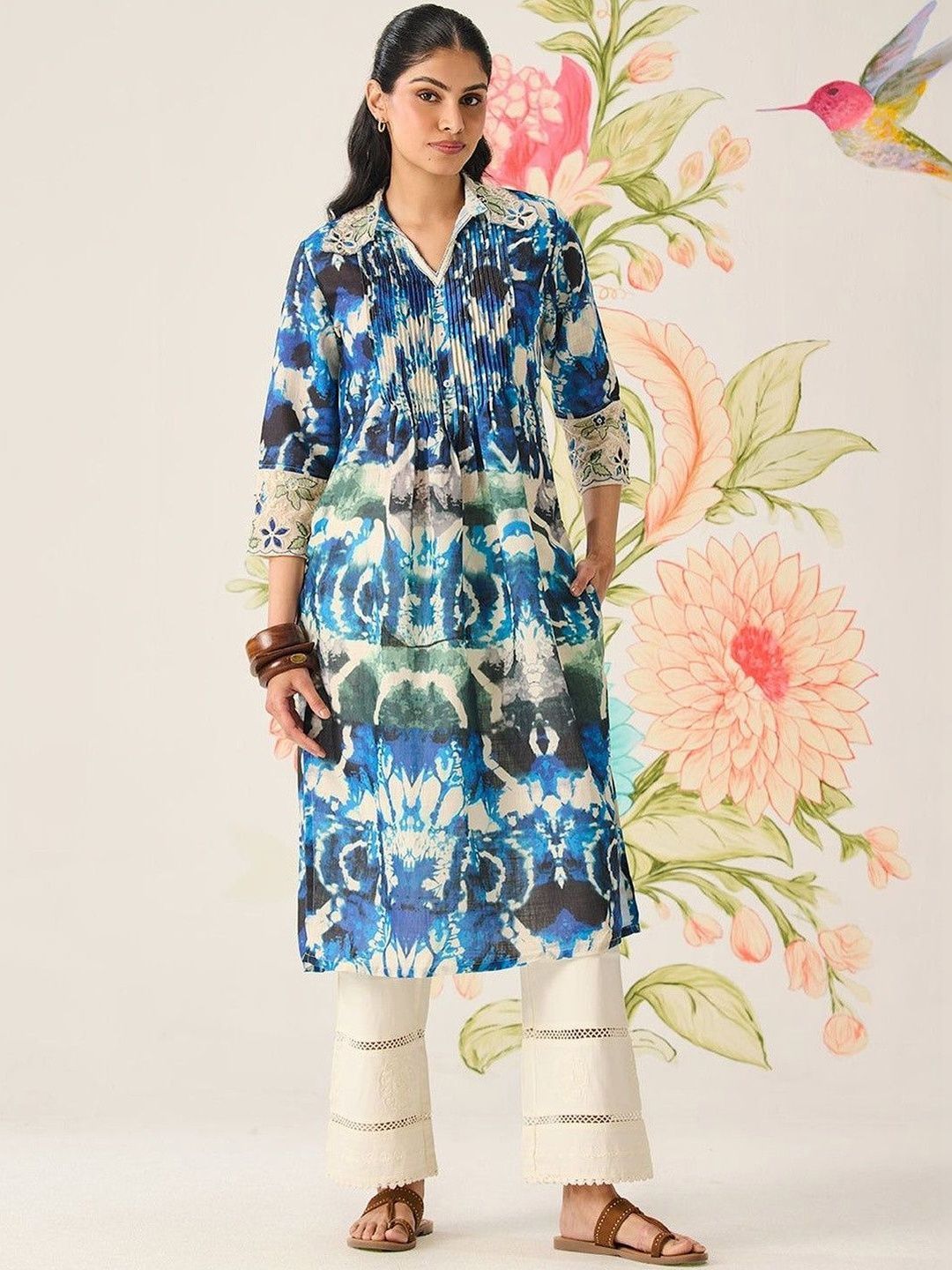 Lakshita Women Printed Thread Work Kurta-picture-22