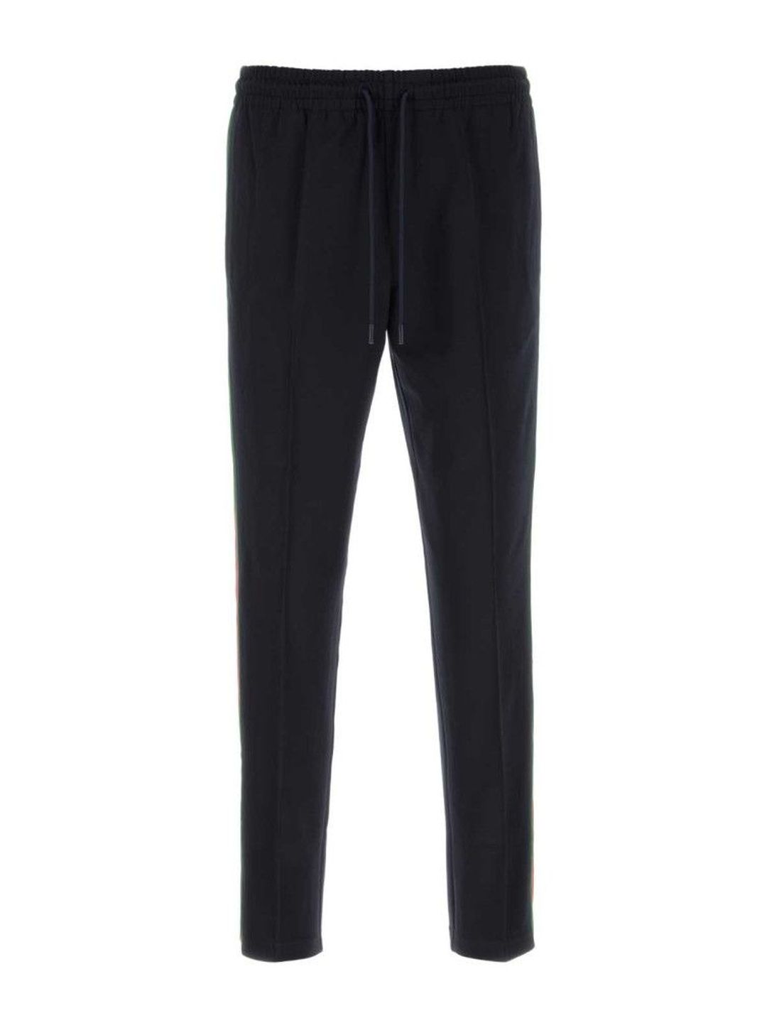 Dark Blue Solid Joggers-image-0