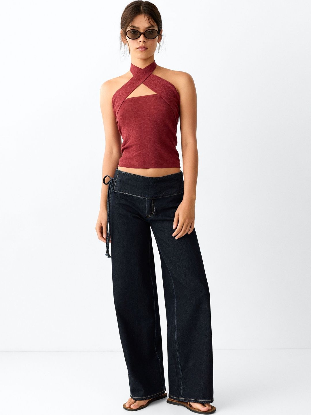 MANGO MNG Women Relaxed Fit Mid-Rise Jeans-picture-17