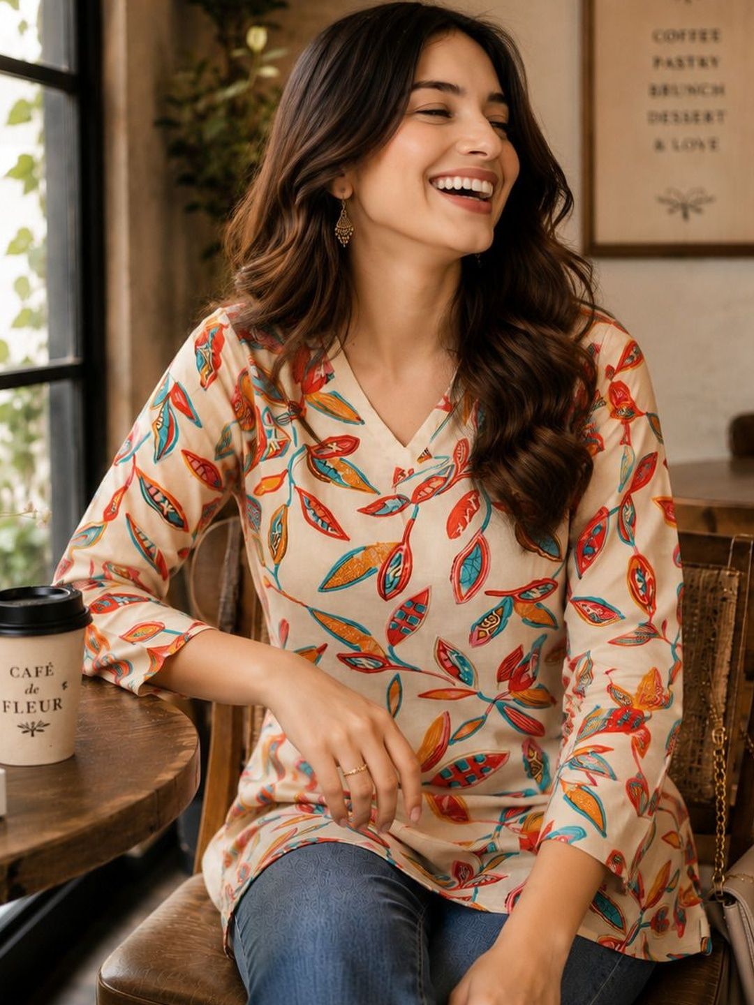 SAIYAMORI Viscose Rayon Printed Tunic-picture-19