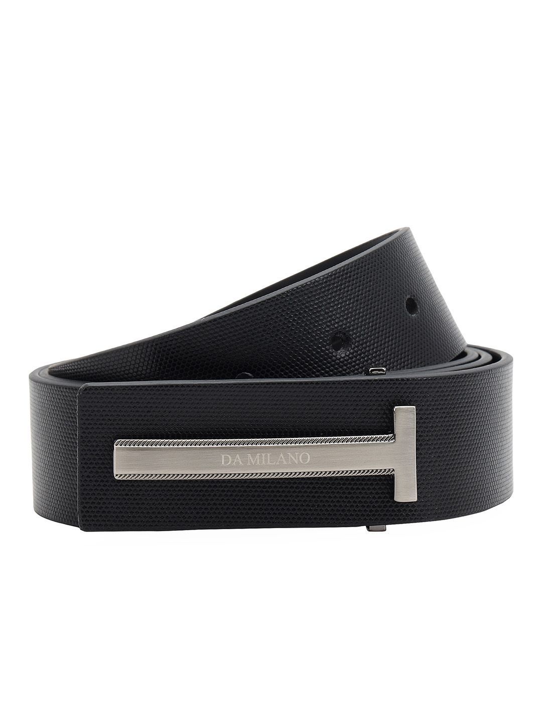 Da Milano Men Textured Leather Formal Belt-picture-31