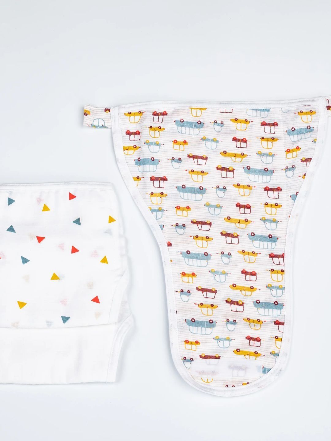BeeLittle Set Of 3 Organic Stuffed Muslin Velcro Nappy-picture-16