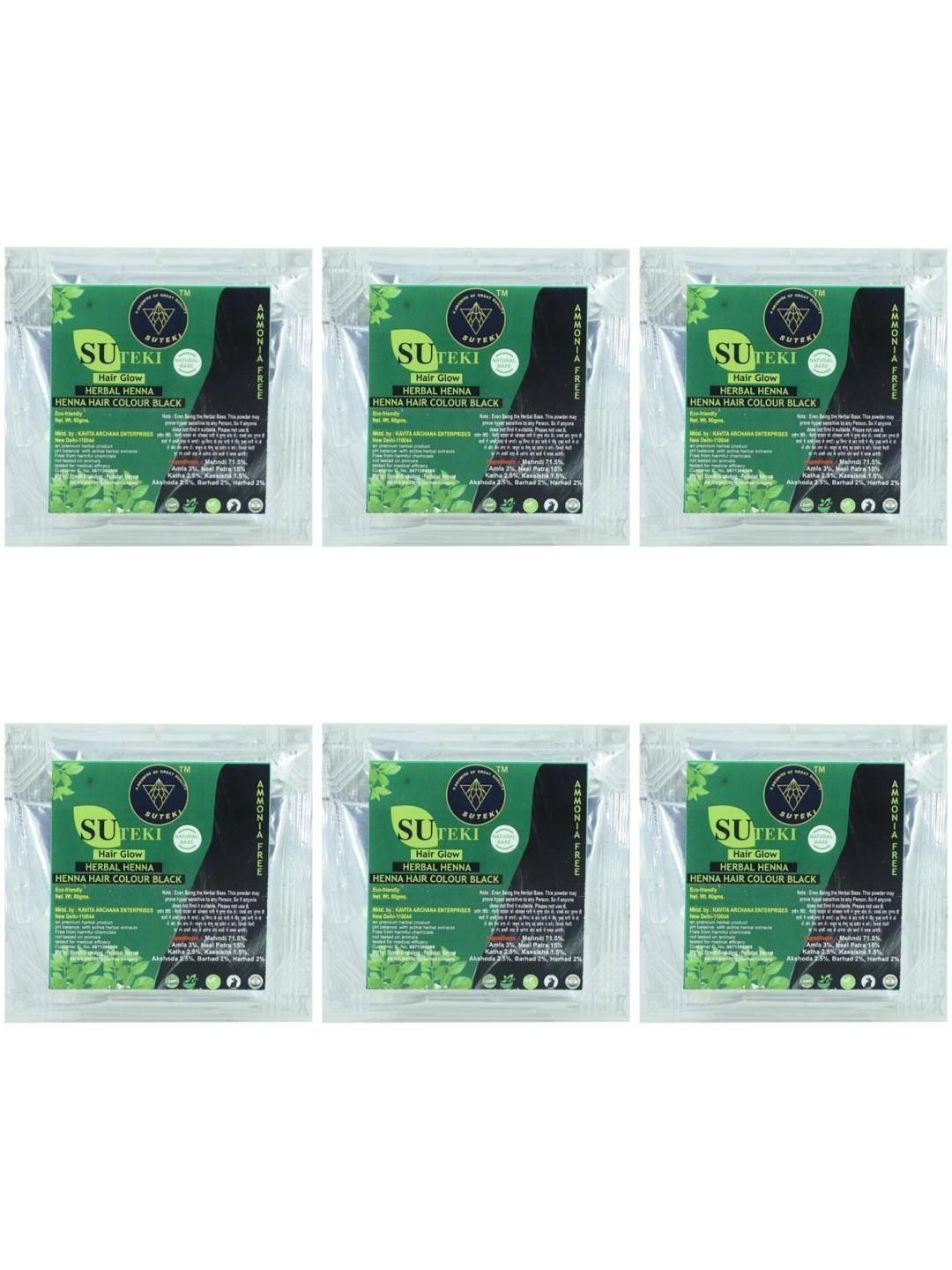 SUTEKI Set Of 6 Henna Powder for Hair Color - 60 g Each-picture-21