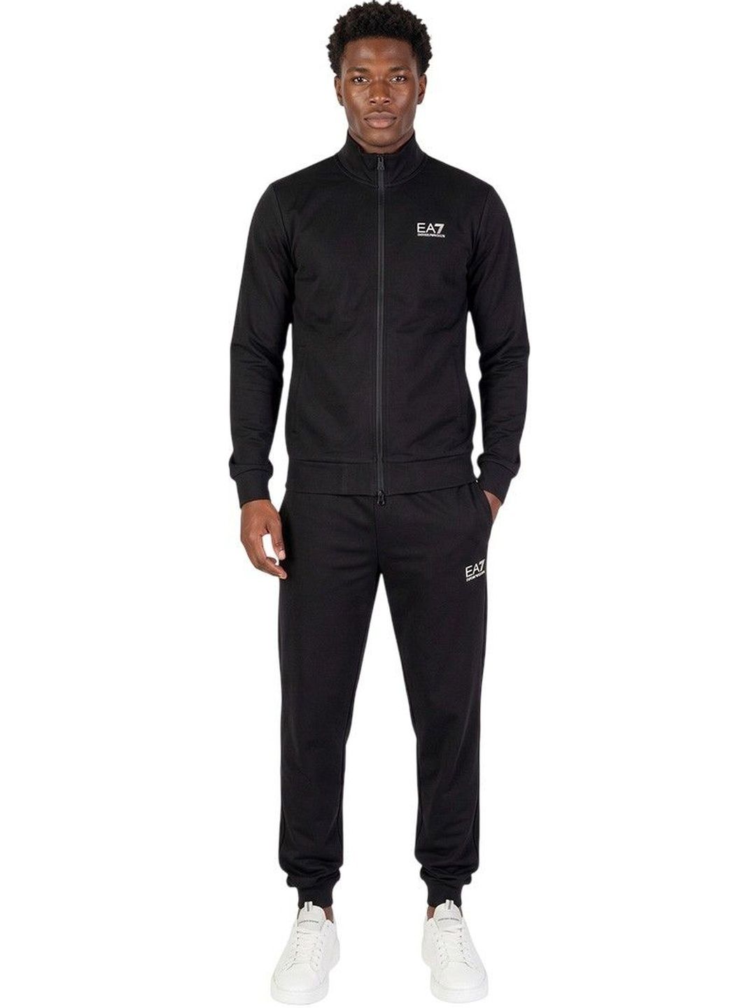 ea7 emporio armani Black Cotton Logo Tracksuit-picture-15