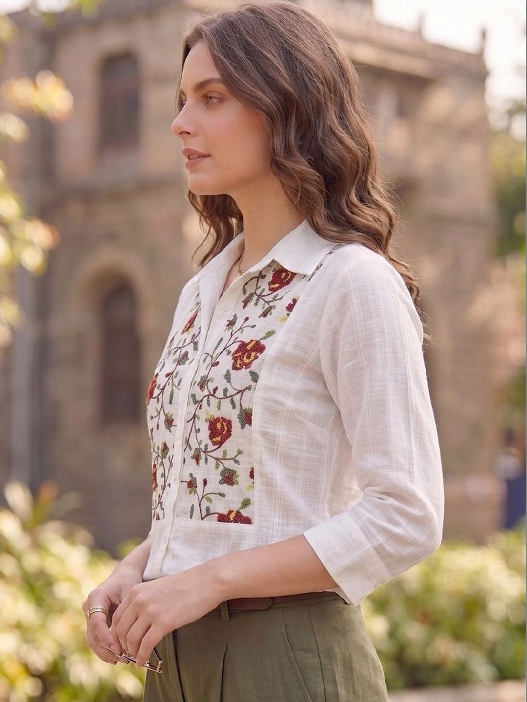 Roadster Floral Embroidered Cotton Top-picture-18